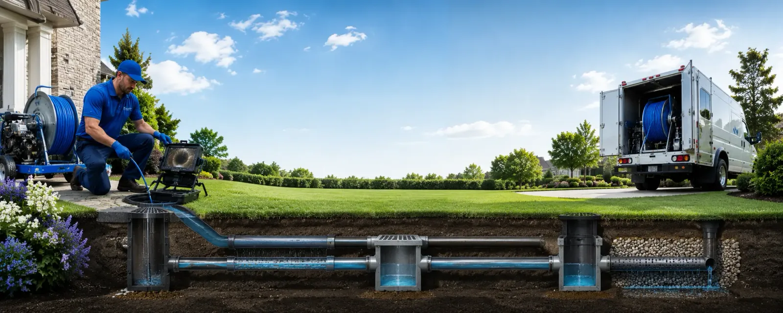 Outdoor drain cleaning information for Leon, WV